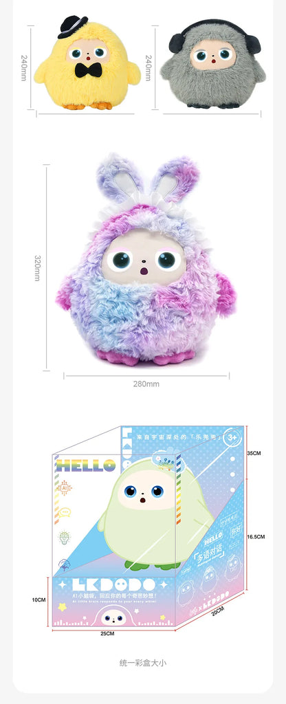 AI Chat Intelligent Toy Interactive Early Education Companion Robot Voice Music Playing Eye Doll Children's Gift Electronic Desk