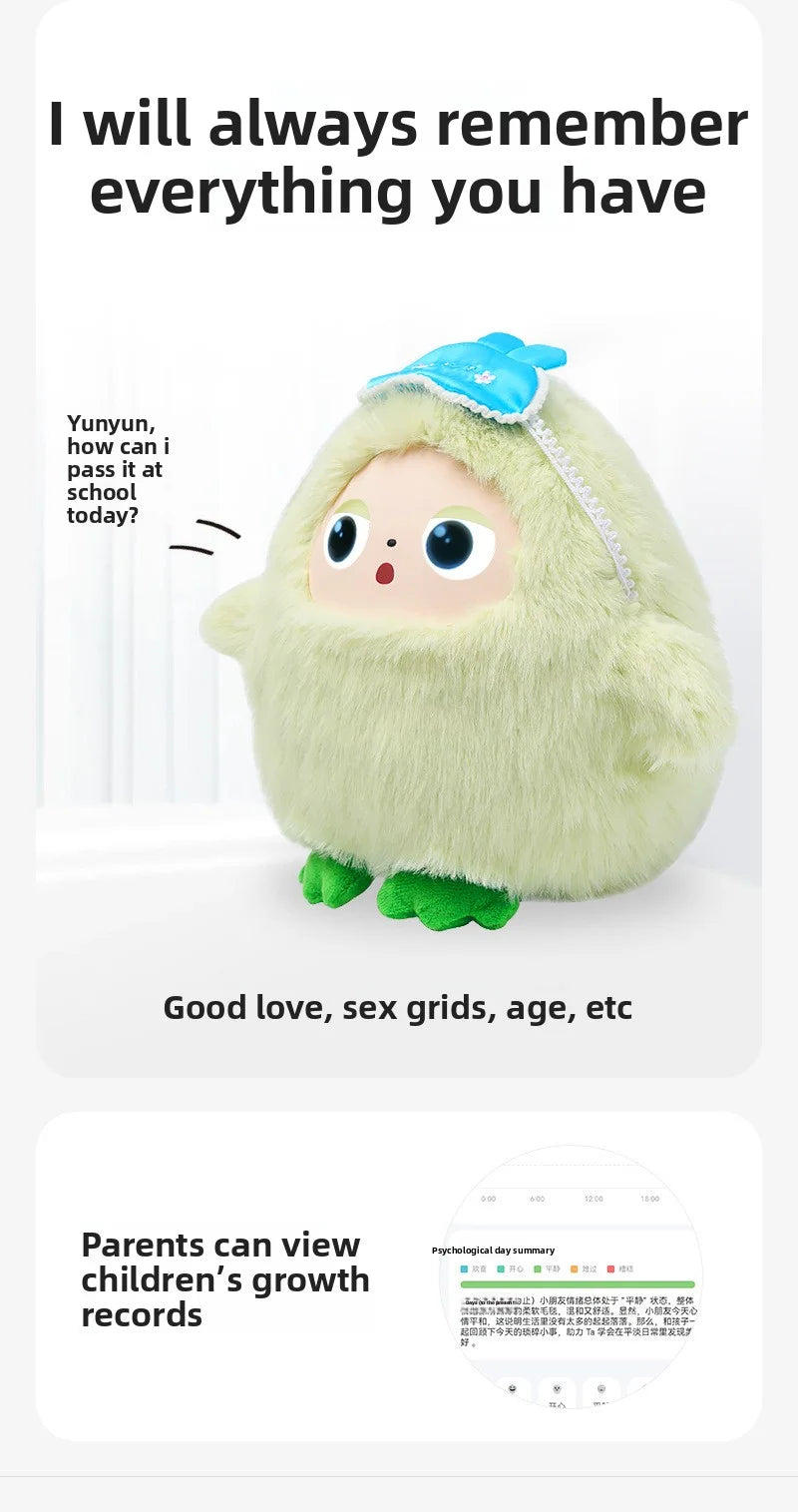 AI Chat Intelligent Toy Interactive Early Education Companion Robot Voice Music Playing Eye Doll Children's Gift Electronic Desk