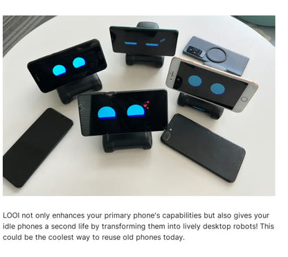 LOOI Robot Smartphone AI Learning Assistant Voice Dialogue Musk Praises ChatGPT Large Model Mini Robot Creative Toy Gift