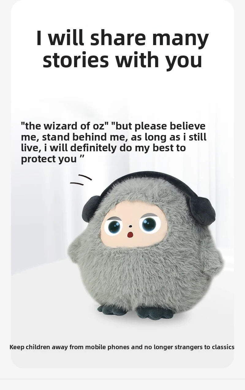 AI Chat Intelligent Toy Interactive Early Education Companion Robot Voice Music Playing Eye Doll Children's Gift Electronic Desk