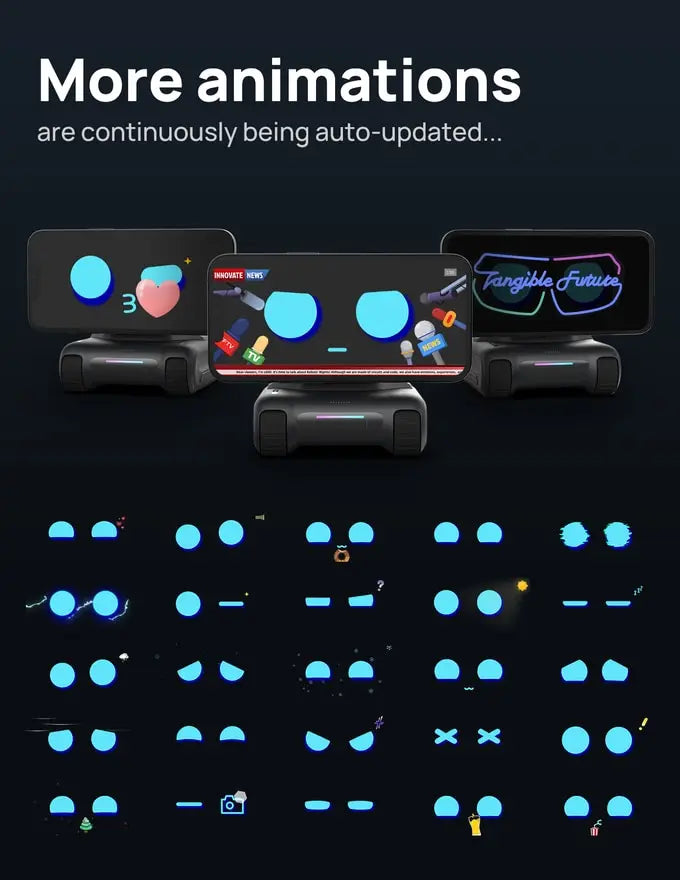 LOOI Robot Smartphone AI Learning Assistant Voice Dialogue Musk Praises ChatGPT Large Model Mini Robot Creative Toy Gift